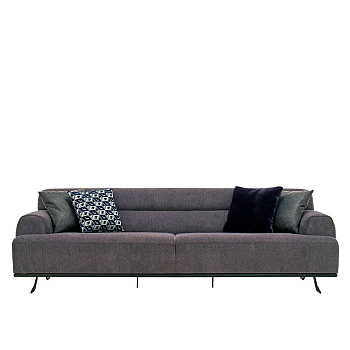 Софа  Valdera 3 Seater Sofa (193) - Dream 72 Grey (Black Base/Rose Leg) 256х99х82 см Серый