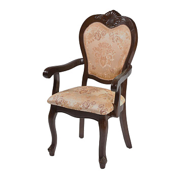 Кресло Сицилия с подлокотниками 50х63х107 см Темный орех