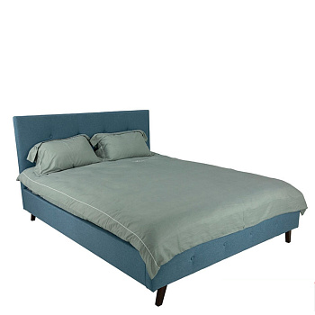 Кровать Грация двуспальная без изножья 160х200 см Бирюзовый