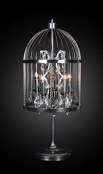 Лампа  настольная Glossy Cage 38х38х90 см Хром