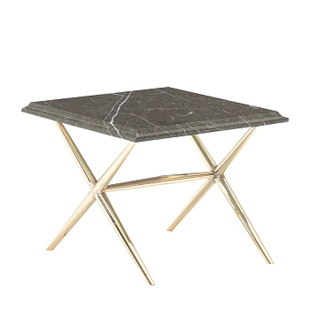 Столик кофейный  Elegante (боковой) Marble 52х52х42 см 