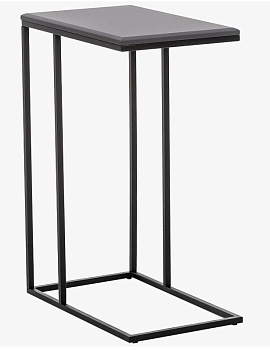 Столик прикроватный  Калифорния Агами (каркас черный) 31х50х70 см Графит