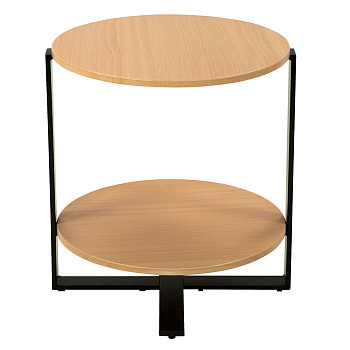 Столик чайный CT-34 50х50х54 см Дуб/Черный